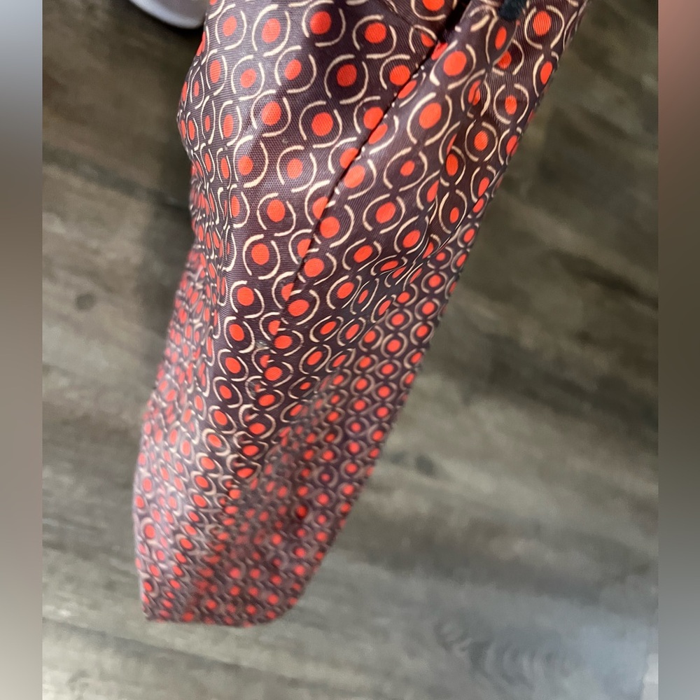 Patterned Hobo Shoulder Bag reversible brown and … - image 6